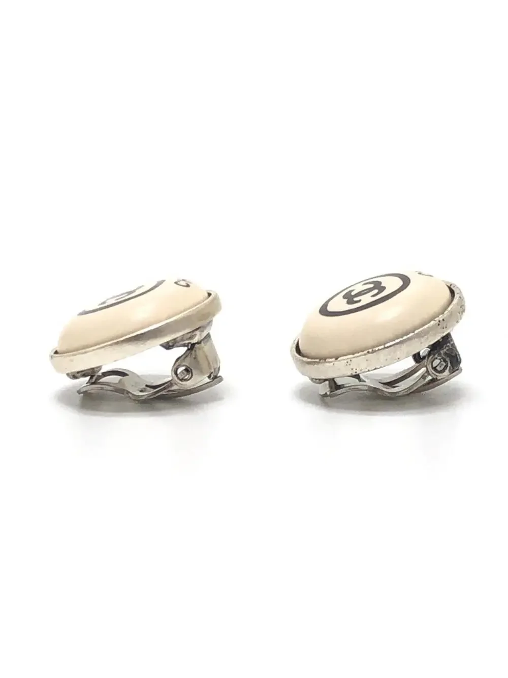 Chanel Cc Logo Clip-On Circle Earrings #299478C49B